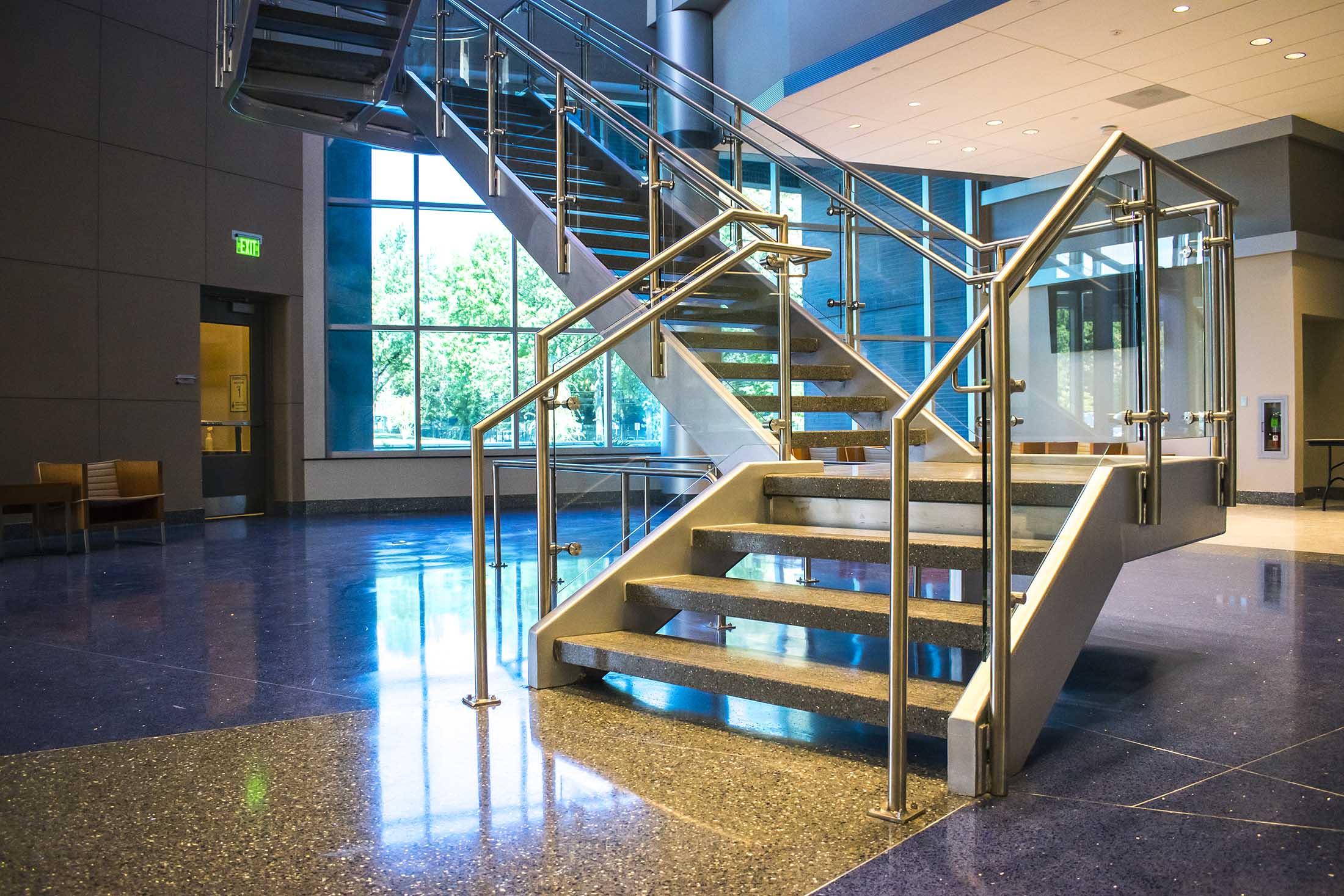 High Point Architectural Metal Fabricators Guardrail Handrail Glass Railing Systems Wire Net Wire Mesh